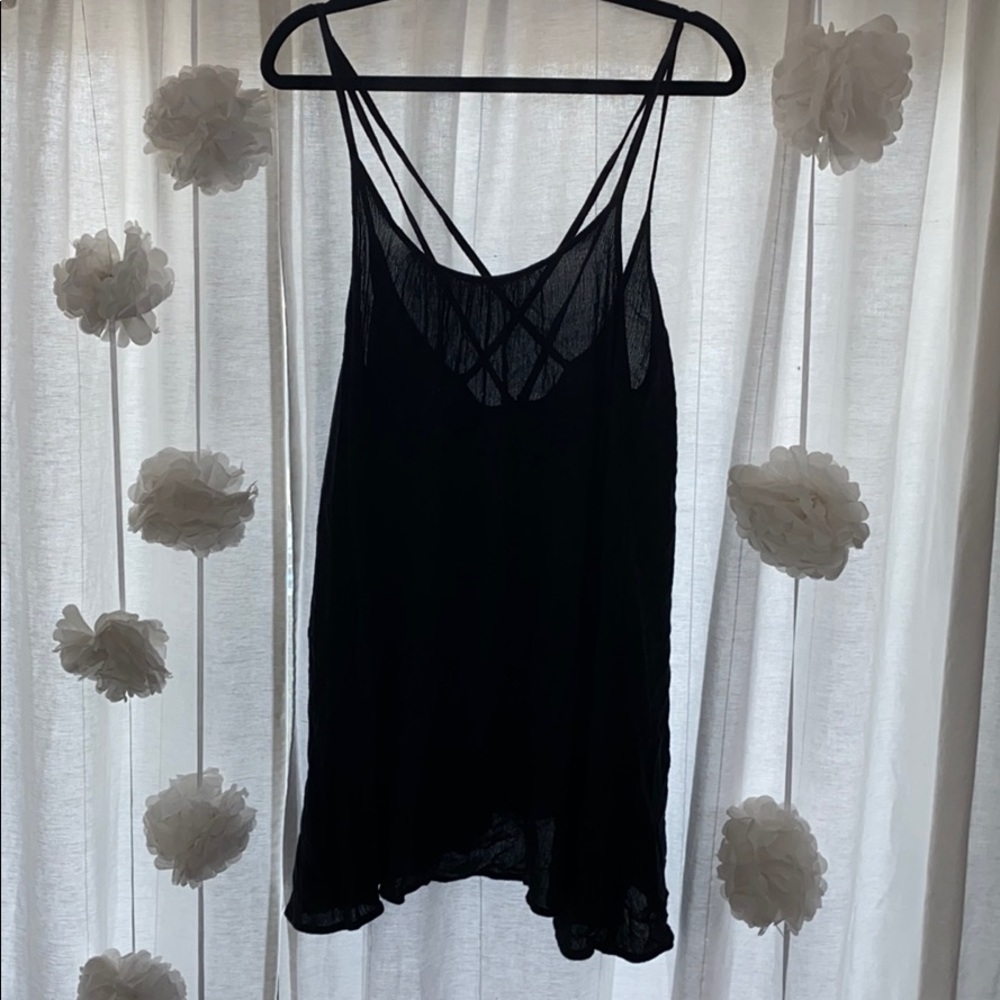 Black roxy beach cover up